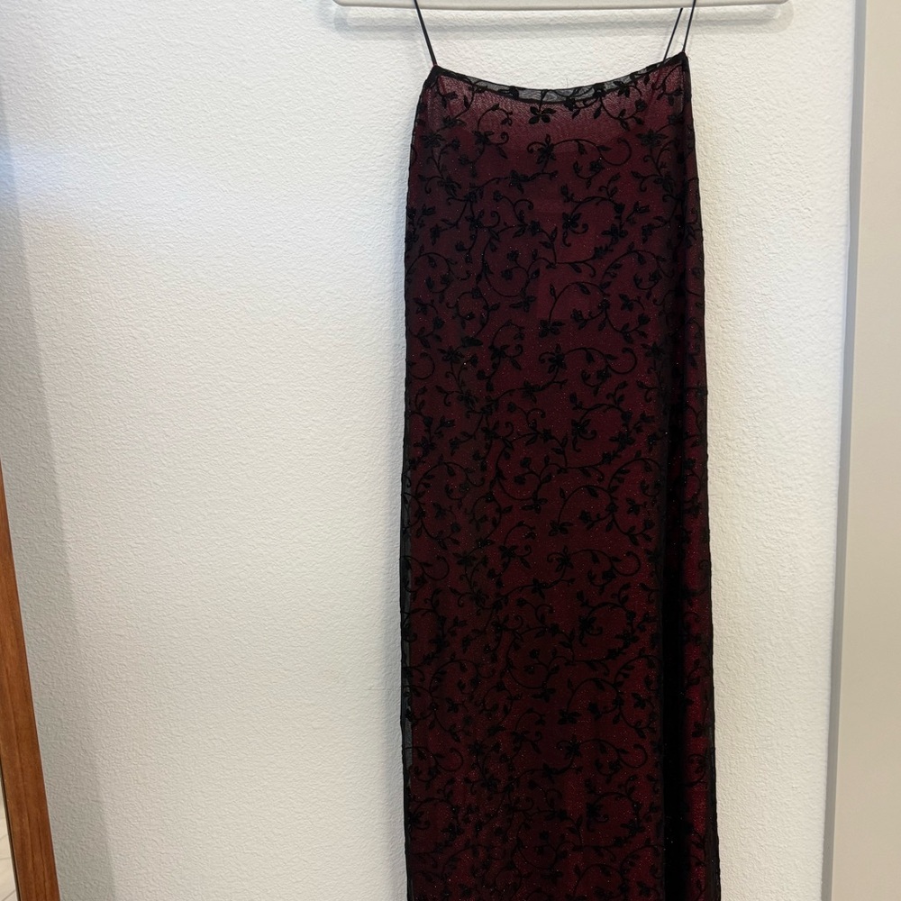 Vintage 90s style red maxi dress!